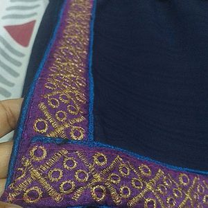 Saree with Designer Blouse 32 Size