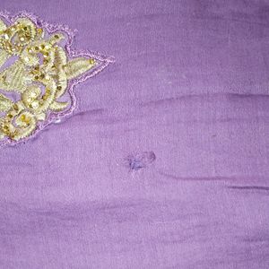 Purple kurta set