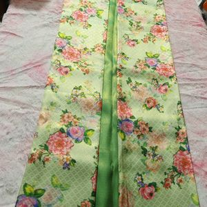 Brand New Digital Floral Kuberpattu In Green Color