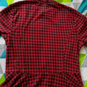 Imported Red Colour Cute Top