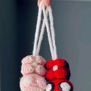 Crochet Spider-Man Keychain!!