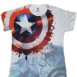 Marvel Captain America Theme Tshirt