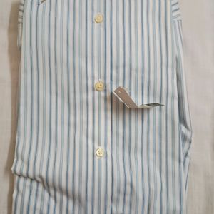 Dockers Blue Striped Men's Shirt (New)