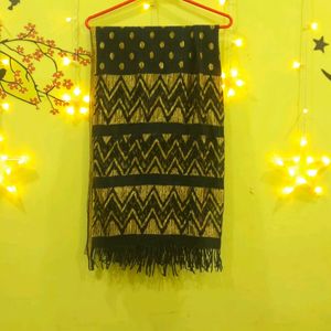 Black And Golden Chanderi Dupatta🖤