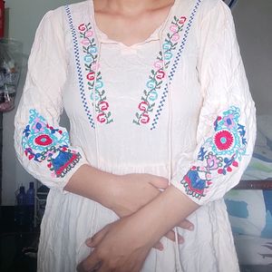 Embroidery Short Kurti