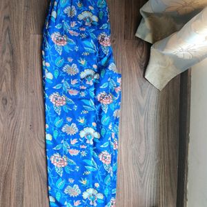 Blue Printed Nightsuit Set (Women's)