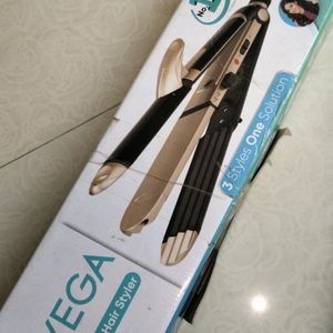 Vega 3 In 1 Hair Straightener Curler And Crimps