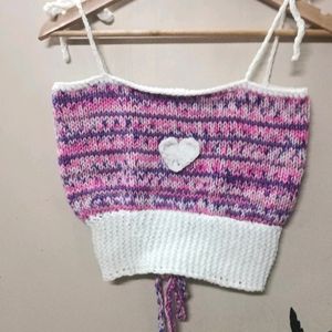 Handmade Knitted Crop Top