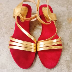 Red Velvety Heels