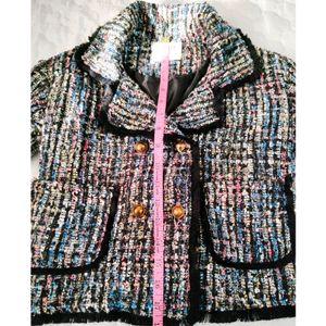 Trendy Tweed Coat For Kids