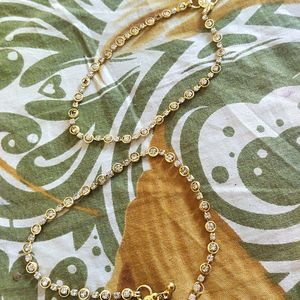 Beautiful Diamond Anklets Free Size