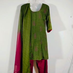 Olive Green Casual Kurta (Women's)