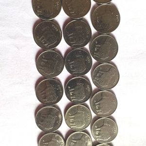 Old Indian Coins 1988... 10ps, 25ps, 50ps(Sma