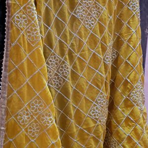 Mustard Sharara Suit Set