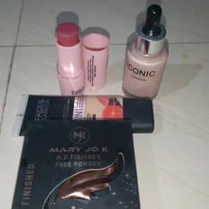 Foundation+ Lip & Cheek Tint+ Compact + Heighliter