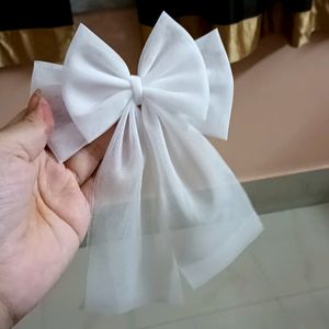 Hair Bow Clip || Combo Offer|| Both Blue& White