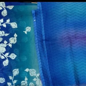 Blue Shaded Saree