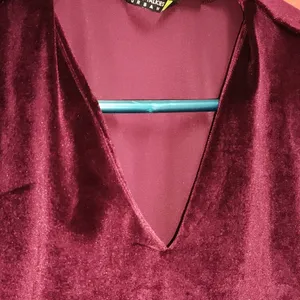 Festive Sale Tokyo talkies Burgundy Velvet Dress