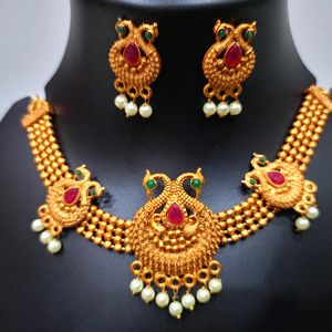 Necklace In Temple Jwellery