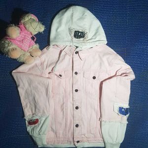 Womens Denim Hoodie