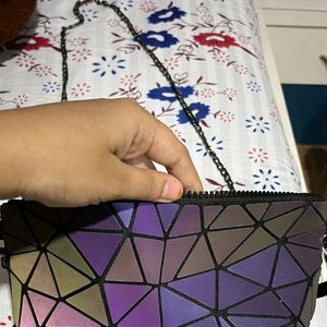 New Luminous Geometric Sling Bag