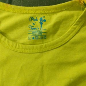 Lime Green T-shirt For Girls