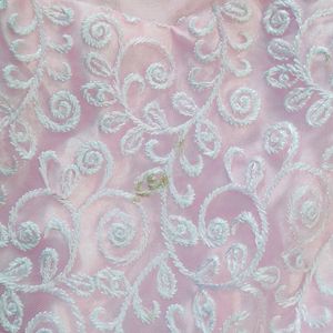 Party Wear Light Pink Gown (8-15) Girls Age Length