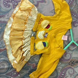 Yellow Dress For Kids