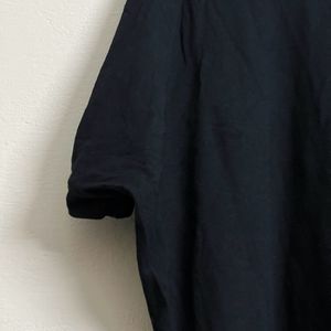 Plain Black Tshirt Long