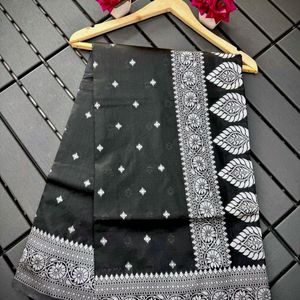 AC 468 Beautiful Black Saree