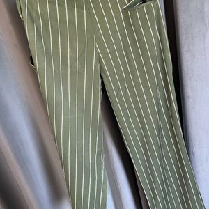 Mens Striped Tailored Pants New