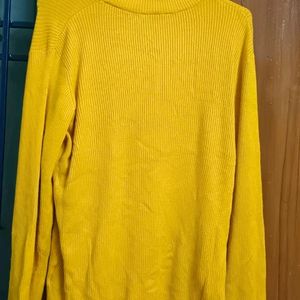 MUSTARD COLOURED PULLOVER FOR WOMEN