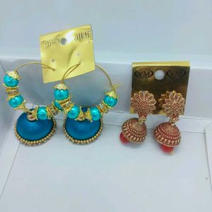 New Earring Combo With Free PodCourier Bag 7Pieces