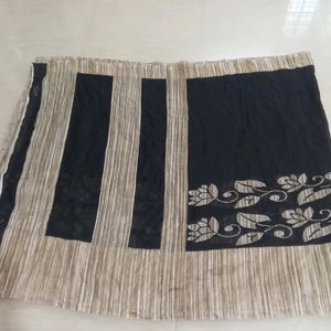 Black And Golden Saree