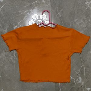 Orange Crop Top