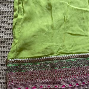 Parrot Green Heavy Kurta