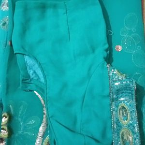 Green Saree