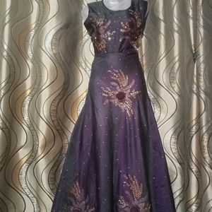 Purple Ethnic Gown