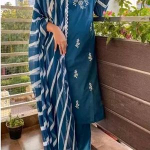 Beautiful Blue Turquish Colour Suit