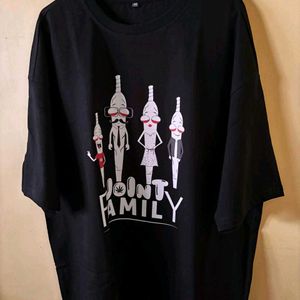 Joint Family Printed Cotton 210 Gsm Oversized Tshi