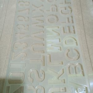 Alphabetical Silicone Mould For Resin Works