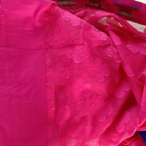 Pink Festive Wear Saree (Women's)