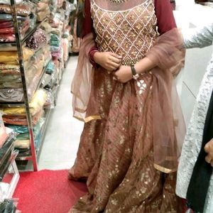 Crop Top Lehenga 🤎🔥 Brown Lehengga Wedding Dress