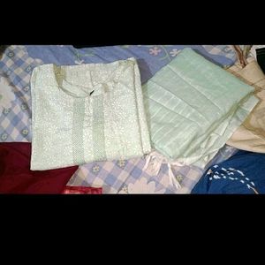 Cotton Kurta Set With Dupatta