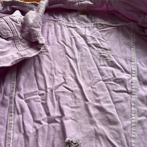 Lilac Denim Jacket