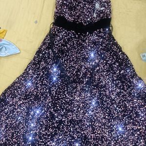 Size 30 8 To 10years Girls Party Wear Long Frock