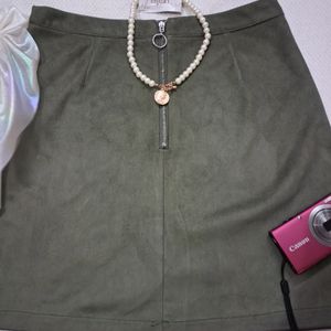 Velvet Pencil Skirt