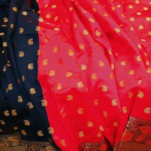 Cotton Silk Zari Work Saree