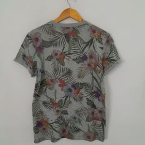 Grey Printed T-Shirt (Women's)