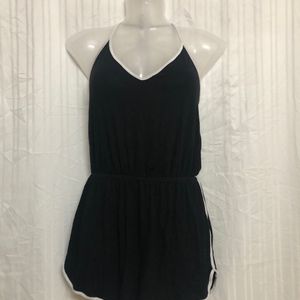 Forever 21 Black Sleeveless Playsuit